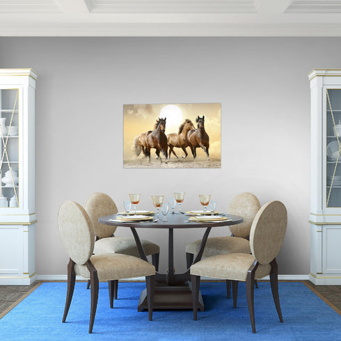 Wandbilder Wohnzimmer XXL Pferde Moderne Bilder Tiere